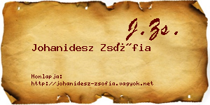 Johanidesz Zsófia névjegykártya